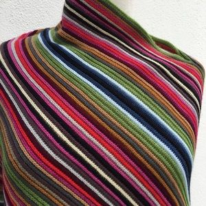 Asymmetric poncho and scarf all in one!